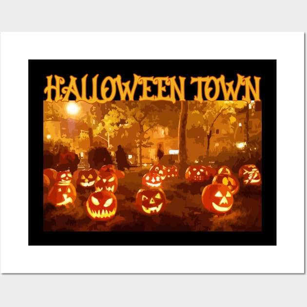 HalloweenTown Wall Art by Kaine Ability